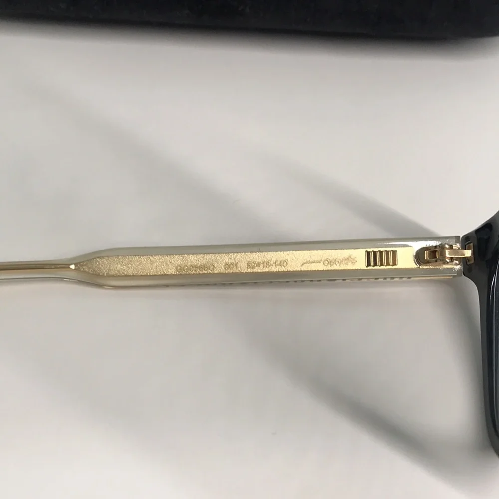 ✨ Luxury New Authentic Gucci GG0566O 001 Black Square Eyeglasses ✨
